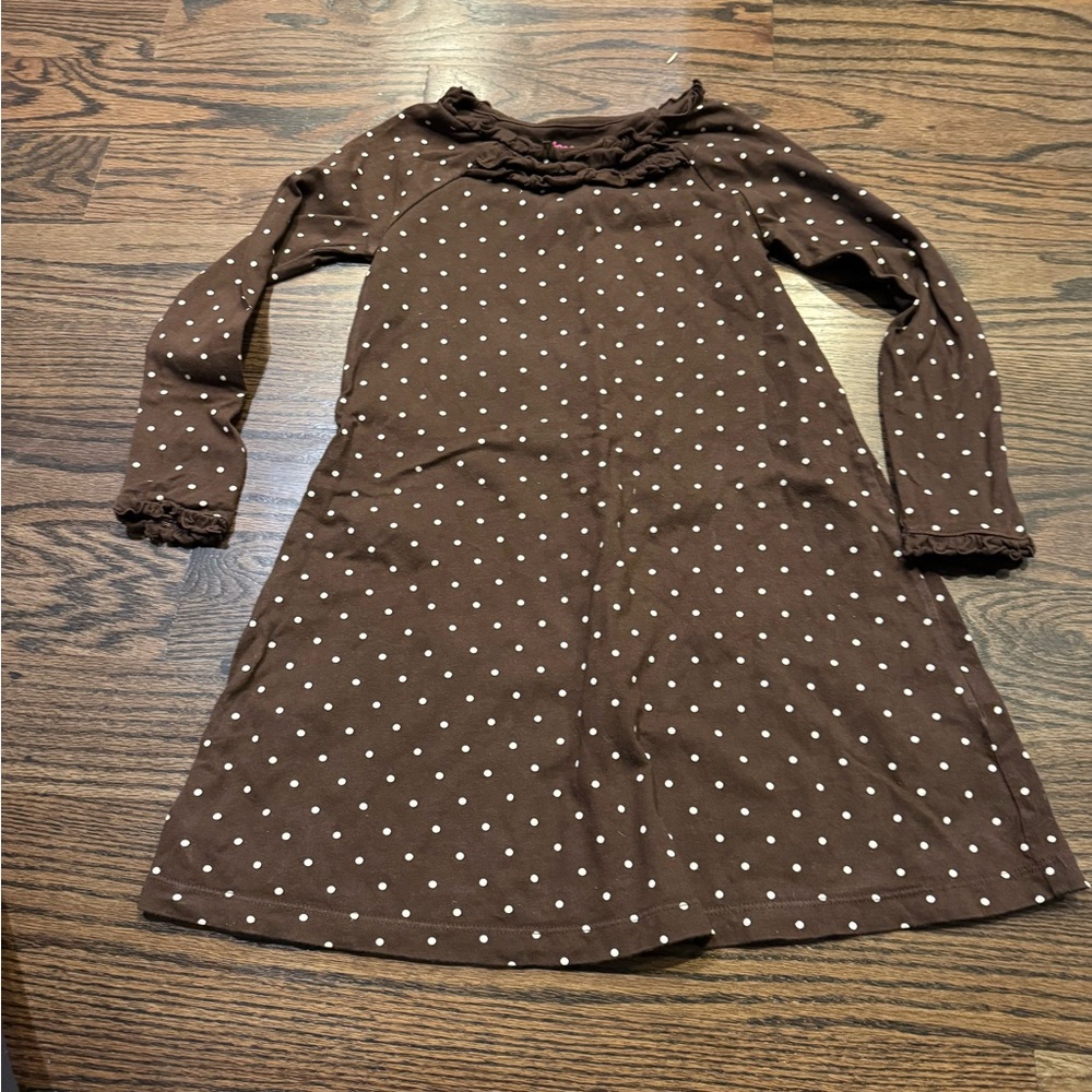 Circo Brown Polka Dot Kids Dress